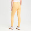 Jeans slim 5 poches jaune clair femme