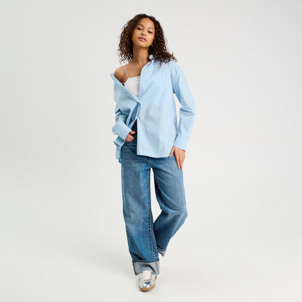 chemise manches longues bleu femme Chemise manches longues bleu femme