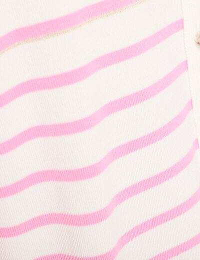 Pull manches longues rose fushia femme