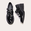 Babies vernies crantées noir femme