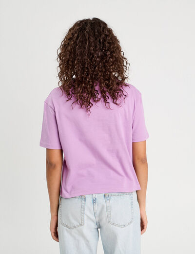 T-shirt manches courtes violet femme
