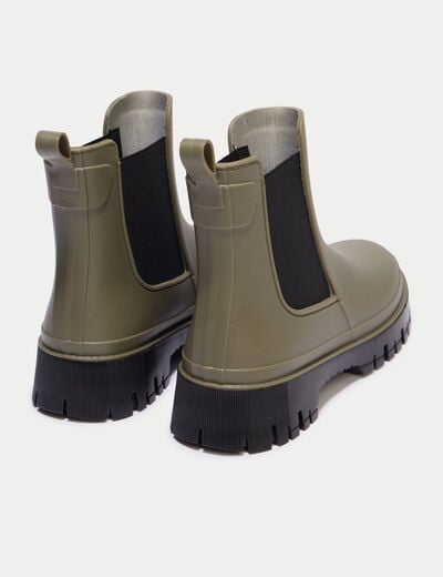 Bottines vert kaki femme
