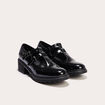 Babies vernies crantées noir femme
