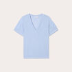 T-shirt manches courtes bleu clair femme