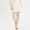 Jupe évasée broderie anglaise ecru femme