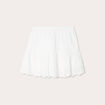 Jupe courte broderie anglaise blanc femme