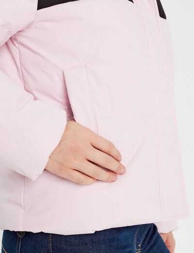 Doudoune rose clair femme
