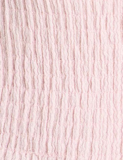 Débardeur smocké rose clair femme