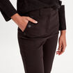 Pantalon bootcut &agrave; pont noir femme