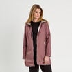 Parka réversible à capuche vieux rose femme