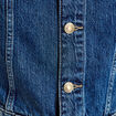 Combinaison jean flare col am&eacute;ricain denim stone femme