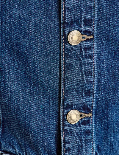 Combinaison jean flare col am&eacute;ricain denim stone femme