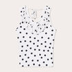 Blouse bretelles larges blanc femme