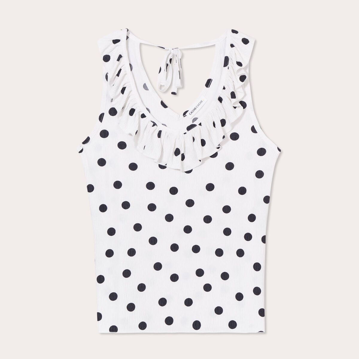 Blouse bretelles larges blanc femme