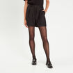 Short ample fils métallisés noir femme