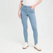 Jeans slim 5 poches bleu femme