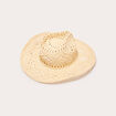 Chapeau d'été tressé sable femme