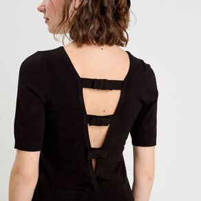 pull manches courtes noir femme Pull manches courtes noir femme