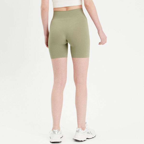 short cycliste sans couture vert fonce femme Short cycliste sans couture vert foncé femme