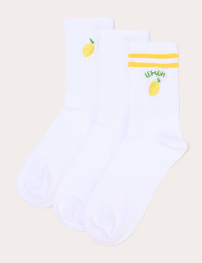 Chaussettes ecru femme
