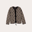 Veste matelassée noir femme