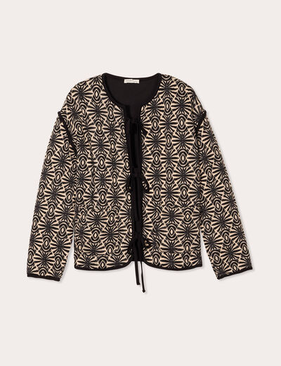 Veste matelassée noir femme