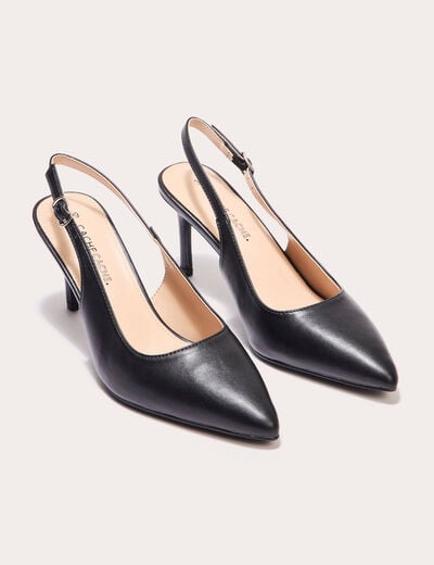 Escarpins métallisés noir femme
