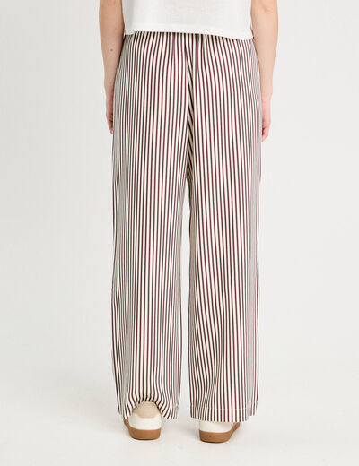 Pantalon large noir femme
