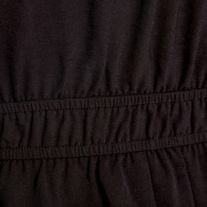 robe evasee manches 34 noir femme Robe évasée manches 3/4 noir femme