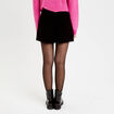 Short stretch d&eacute;tails coeur noir femme