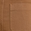 Pantalon bootcut taille basse en jean marron femme