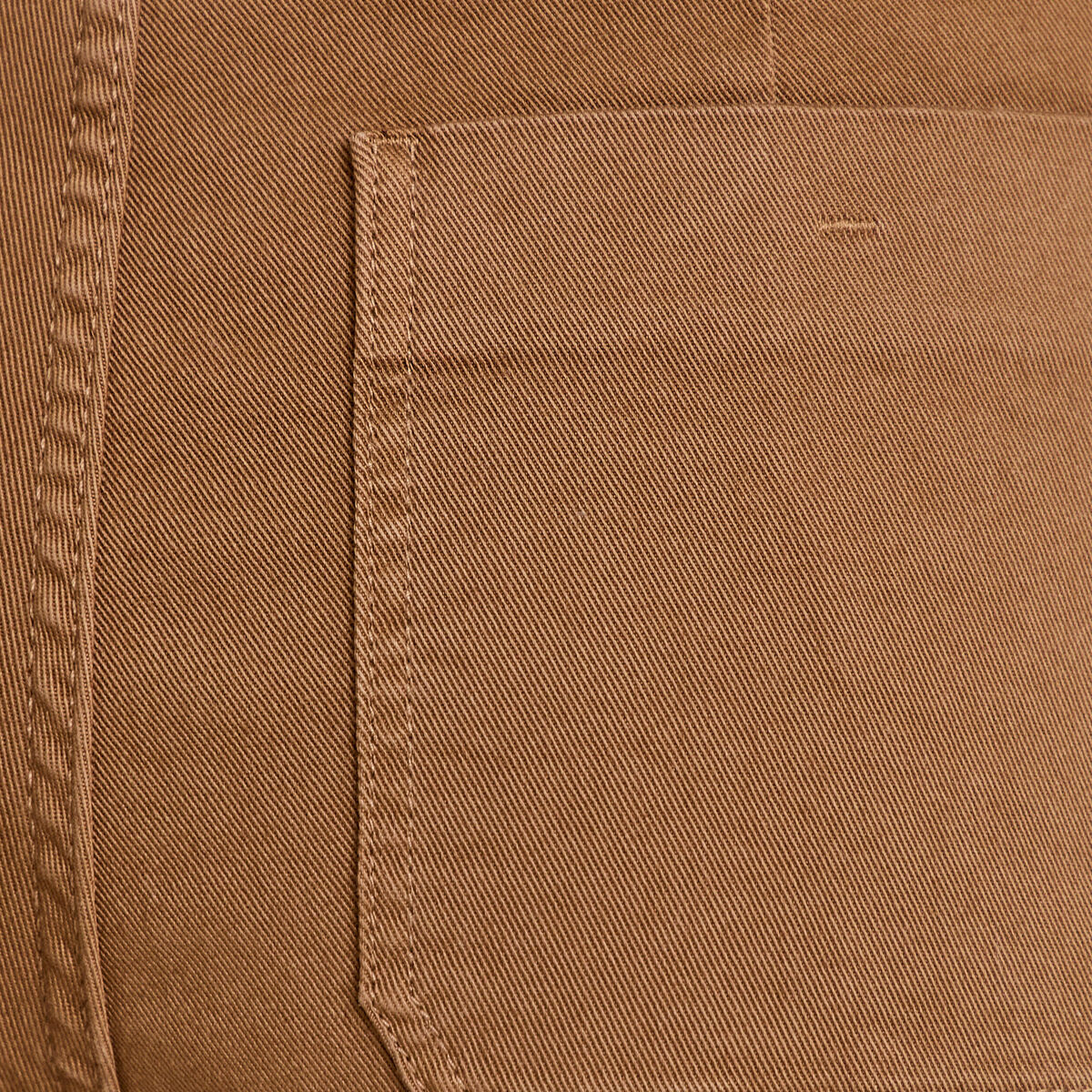 Pantalon bootcut taille basse en jean marron femme