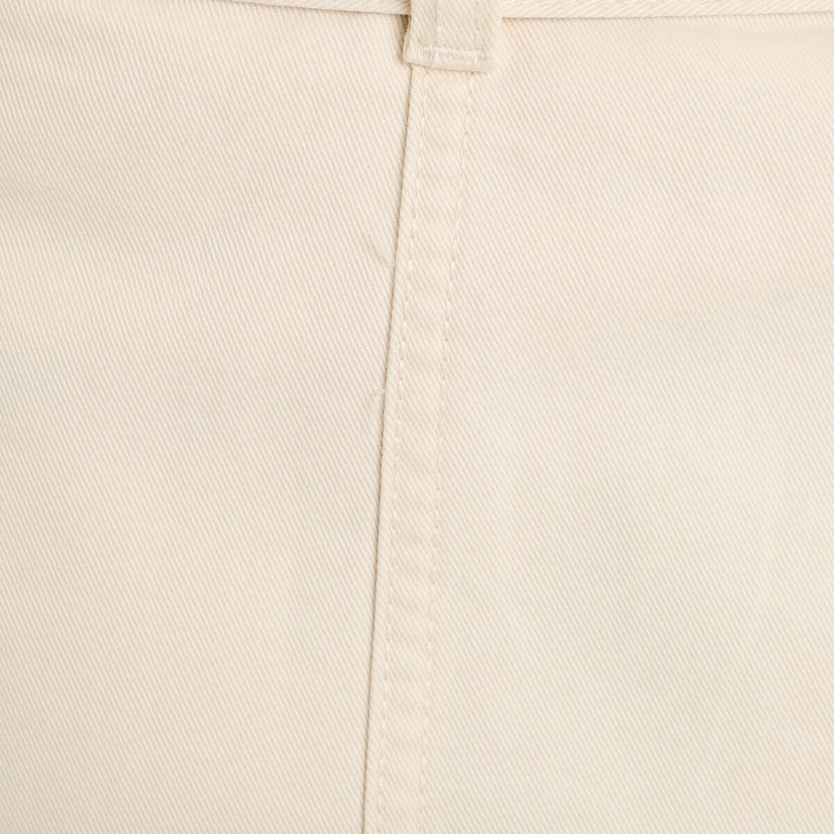 Jupe droite ceinturée ecru femme