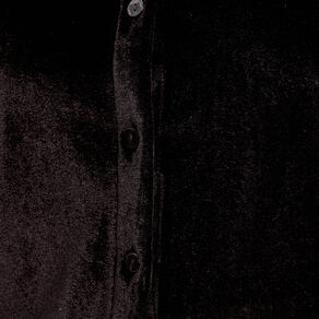 Chemise en velours noir femme