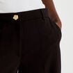 Pantalon bootcut taille standard noir femme