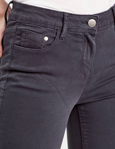 Jeans slim 5 poches bleu marine femme