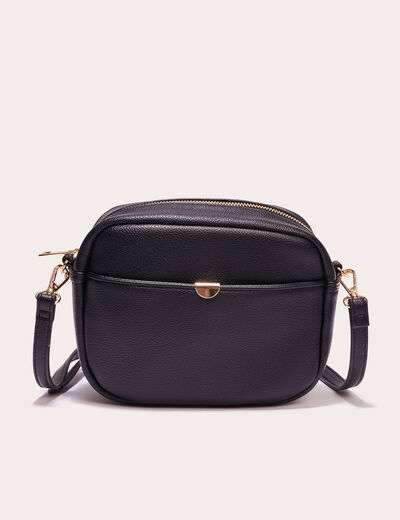 Sac bandoulière carré noir femme
