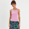 Débardeur bretelles larges violet femme