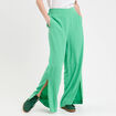 Pantalon large taille standard vert femme