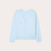 Gilet manches longues bleu ciel femme