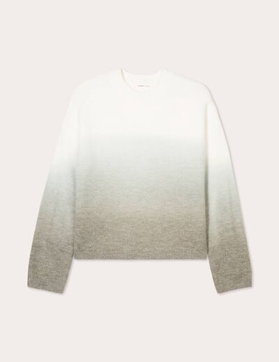 Pull manches longues vert pastel femme