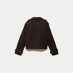 Trench court boutonn&eacute; marron fonc&eacute; femme