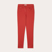 Jeans slim 5 poches rouge femme