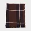 &Eacute;charpe marron fonc&eacute; femme