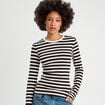 T-shirt manches longues blanc femme