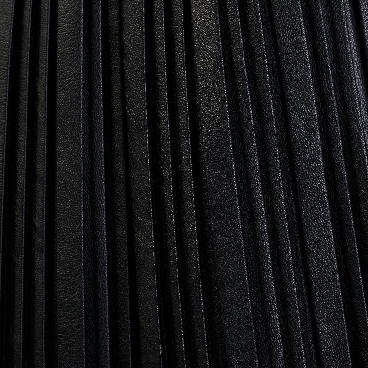 Jupe évasée plissée noir femme