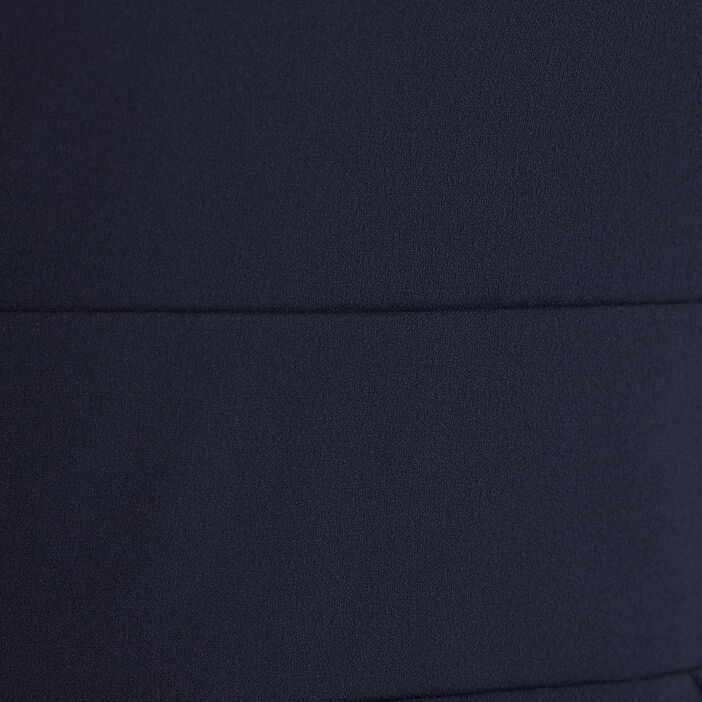 Robe évasée avec bretelles bleu marine femme