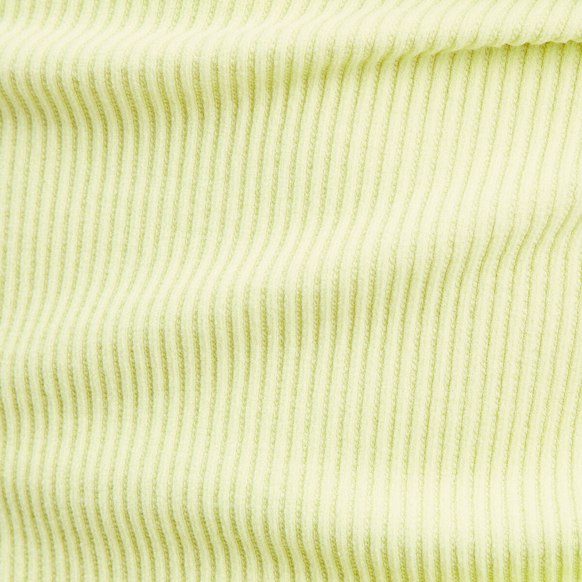 Débardeur court col montant jaune fluo femme