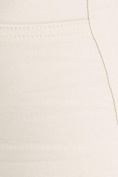 Jeans skinny intérieur gratté chaud sable femme