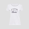 t shirt manches courtes ecru femme